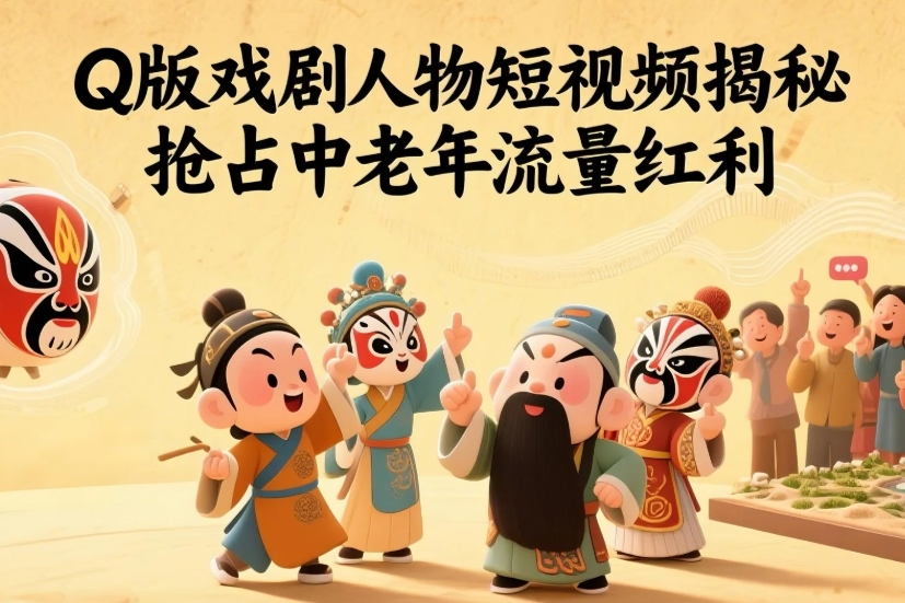 情报：AI生成Q版戏剧人物短视频，5分钟一条-月光情报站圈子-2025·星辰计划-望月知行岛